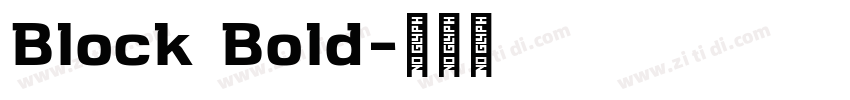Block Bold字体转换